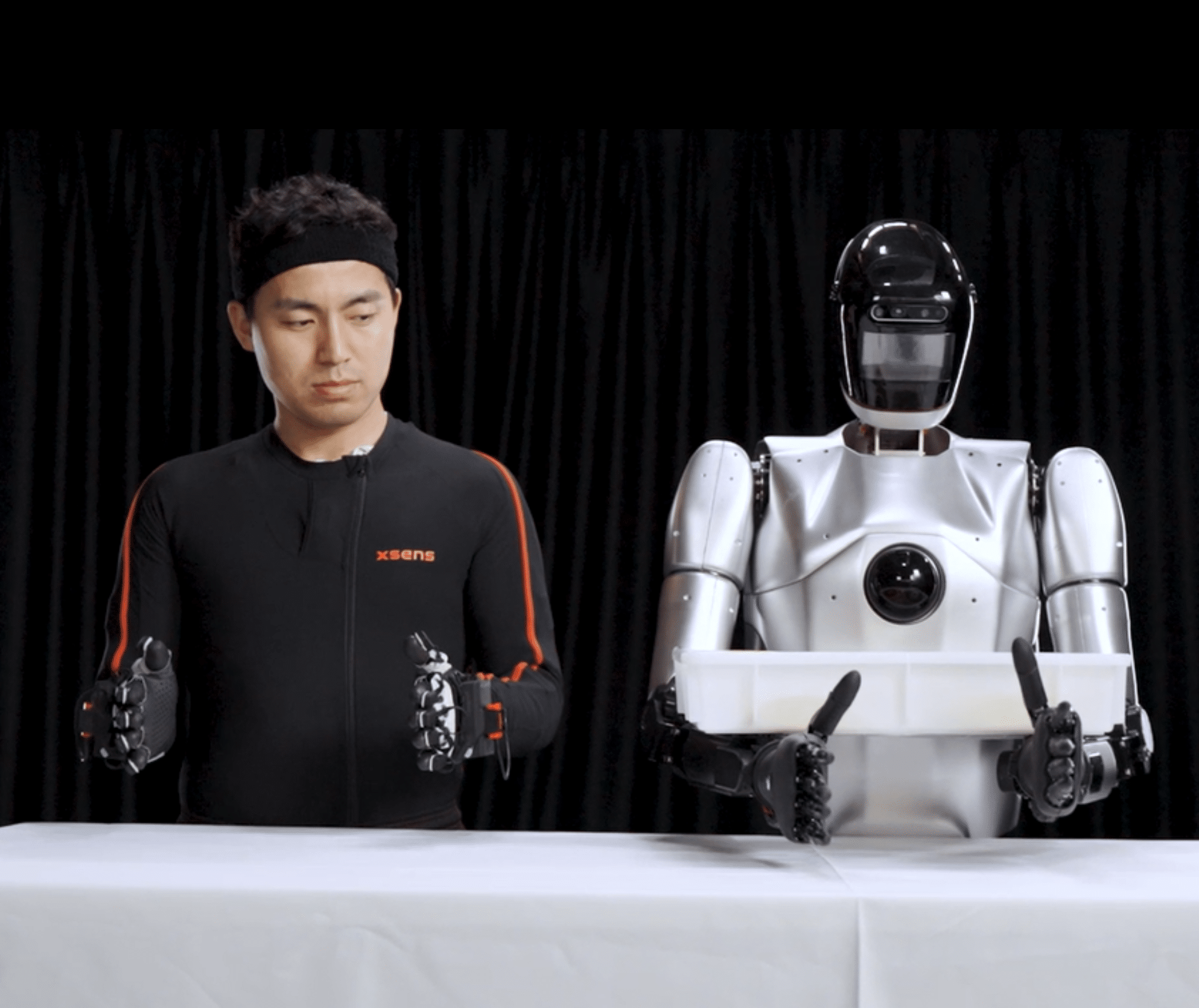 Xsens Link Suit und Roboter